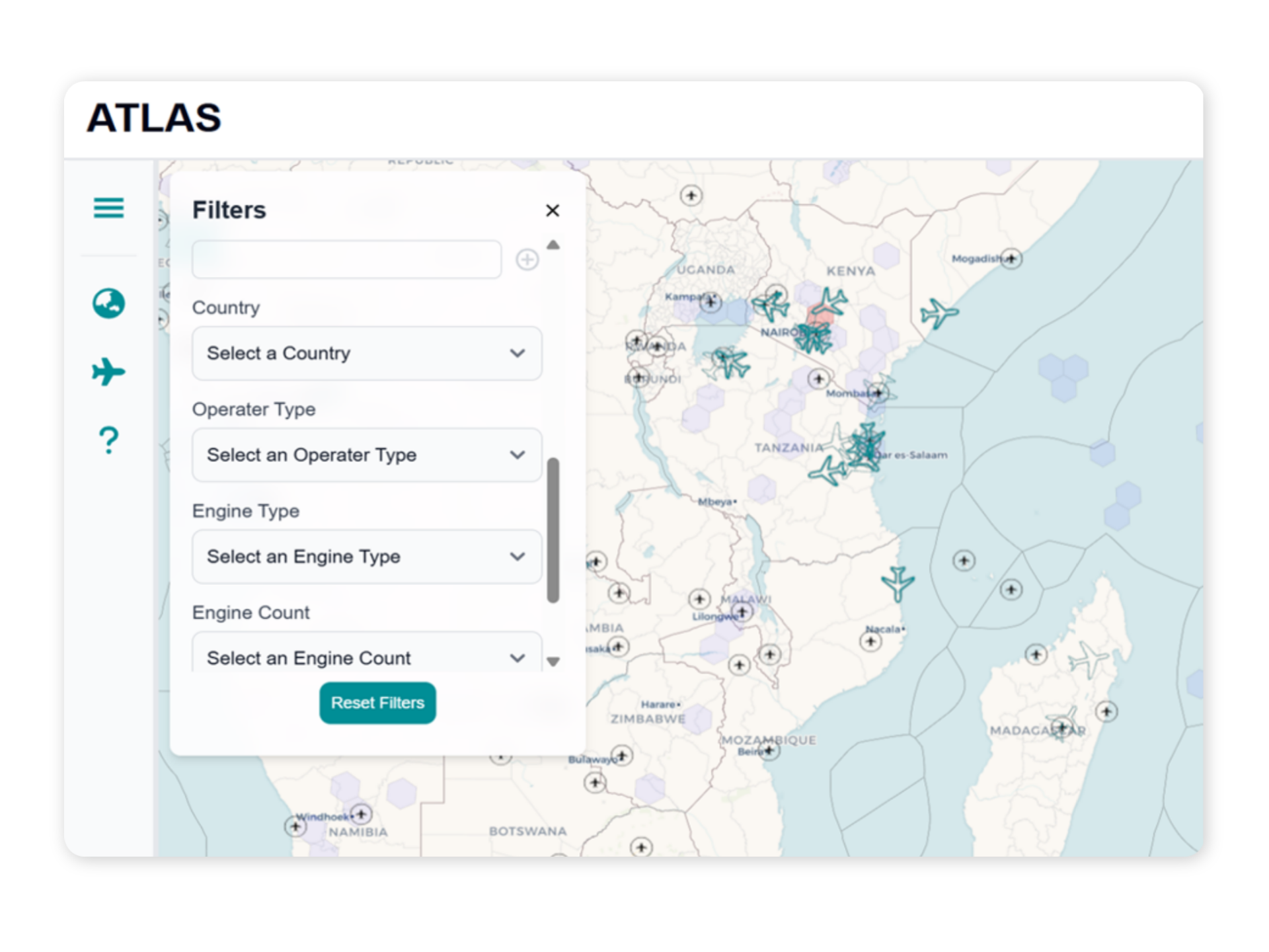 Screenshot of the Atlas platform